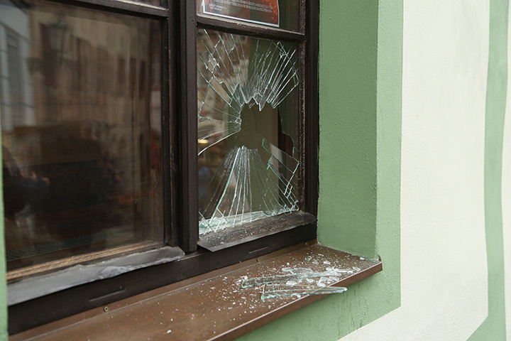 A2B Glass are able to board up broken windows while they are being repaired in Stanwell.